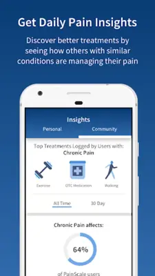 PainScale — Chronic Pain Diary android App screenshot 1